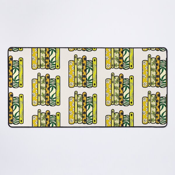 Item preview, Books with Floral, Leaf, and Daisy Spine Patterns - Yellow designed and sold by MrsCreative1.
