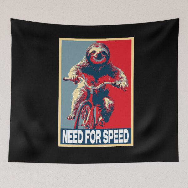 Item preview, Sloth Riding a Bicycle Funny Cycling HOPE designed and sold by TrueArtsStore.