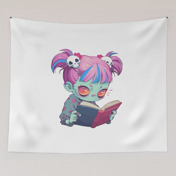 Item preview, Cute Bookish Zombie Girl designed and sold by RetroPrints.