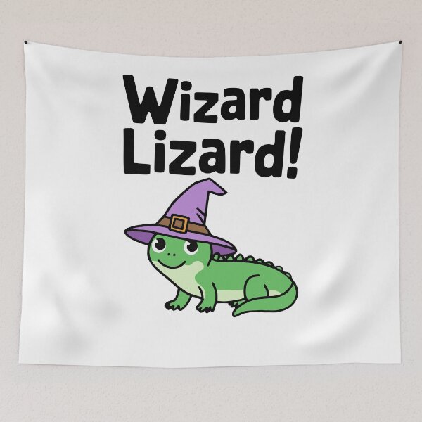 Item preview, Wizard Lizard! Cute Lizard Puns designed and sold by PMCreative.