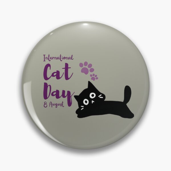 Item preview, The World Loves Cats: Happy International Cat Day!  designed and sold by ValsaArt.