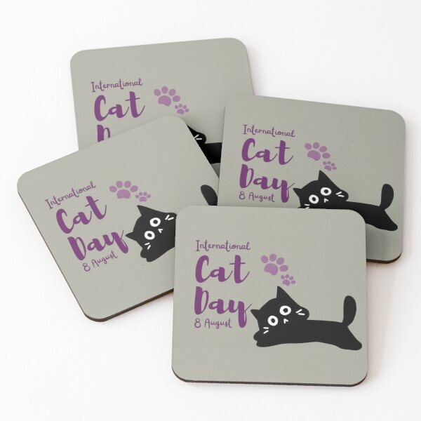 Item preview, The World Loves Cats: Happy International Cat Day!  designed and sold by ValsaArt.