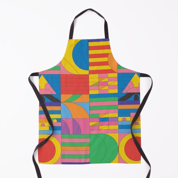 Aperçu de l'œuvre Motif abstrait géométrique coloré avec des formes audacieuses créée et vendue par PixelAlchemyX.