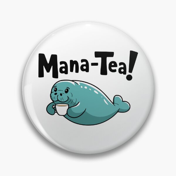 Item preview, Mana Tea. Cute Manatee Pun designed and sold by PMCreative.