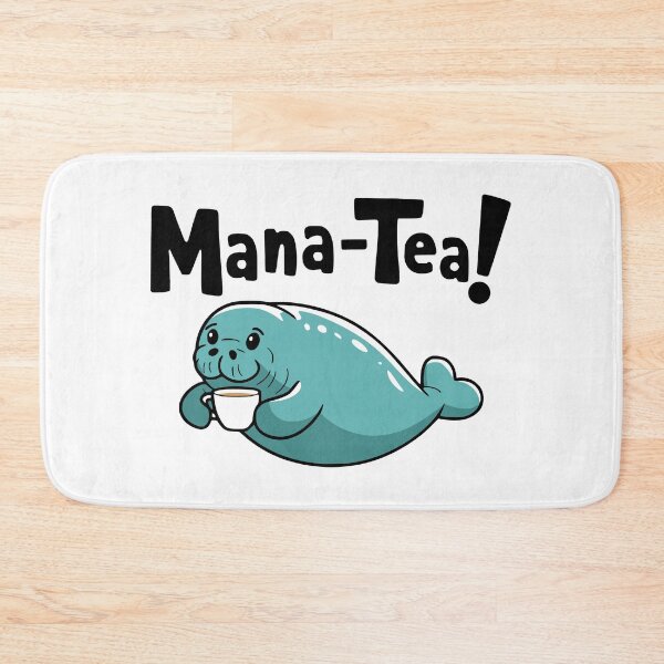 Item preview, Mana Tea. Cute Manatee Pun designed and sold by PMCreative.