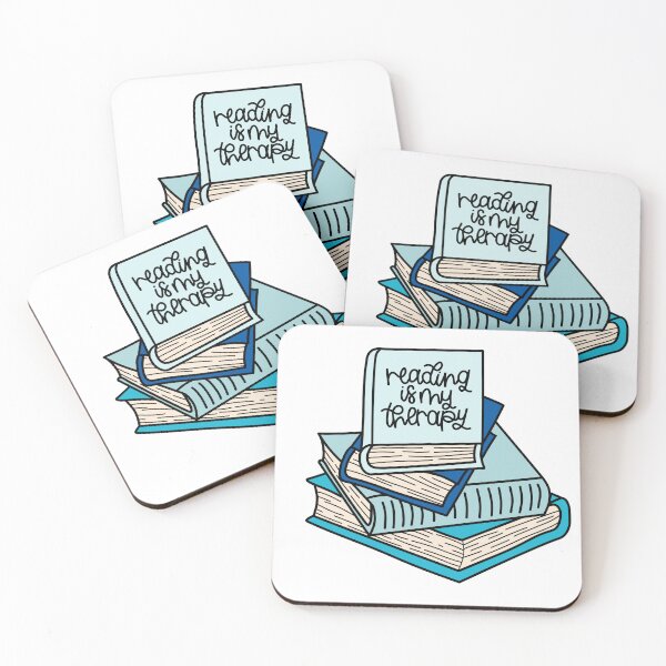 Item preview, "Books Are My Therapy" Pile of Books - Blue designed and sold by MrsCreative1.