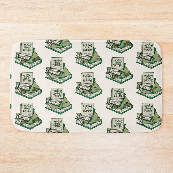 Item preview, "Books Are My Therapy" Pile of Books - Green designed and sold by MrsCreative1.