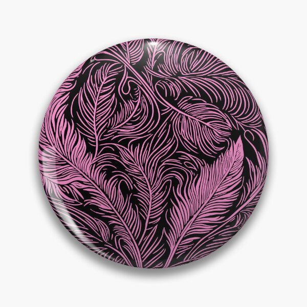 Artikelvorschau, Abstraktes Federmuster in Schwarz und Pink entworfen und verkauft von tonymagnerart.