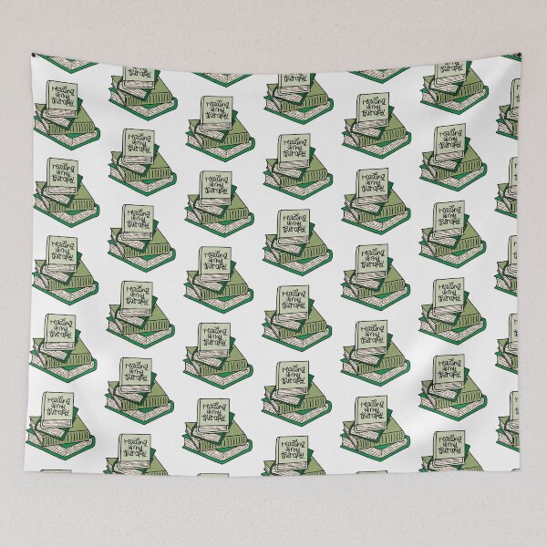 Item preview, "Books Are My Therapy" Pile of Books - Green designed and sold by MrsCreative1.