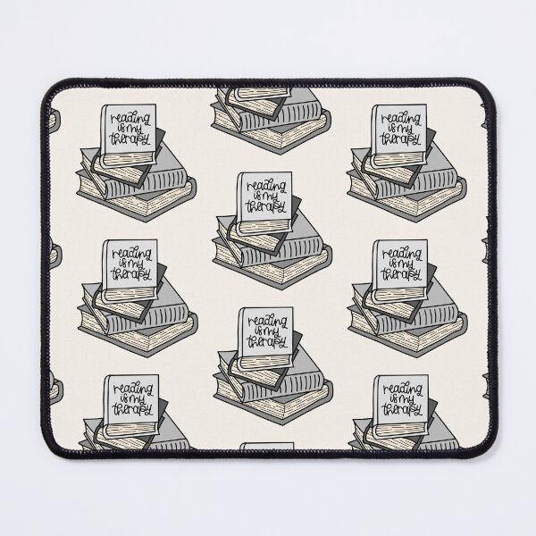 Item preview, "Books Are My Therapy" Pile of Books - Grey designed and sold by MrsCreative1.