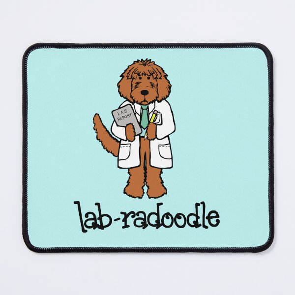 Item preview, Red/Brown Lab-radoodle Scientist, Doctor - Labradoodle Lovers designed and sold by ScribbL-ScrabbL.