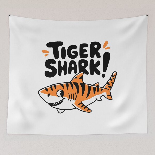 Item preview, Tiger Shark. Cute TigerShark Cartoon designed and sold by PMCreative.