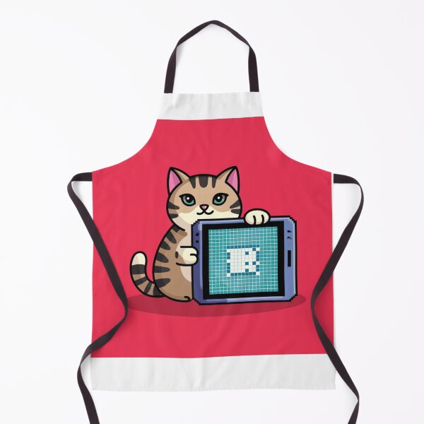 Item preview, Cat playing video game on tablet designed and sold by LostForSpace.