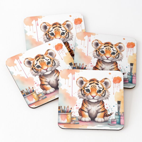 Item preview, Tiger Artist designed and sold by Pawsandco.