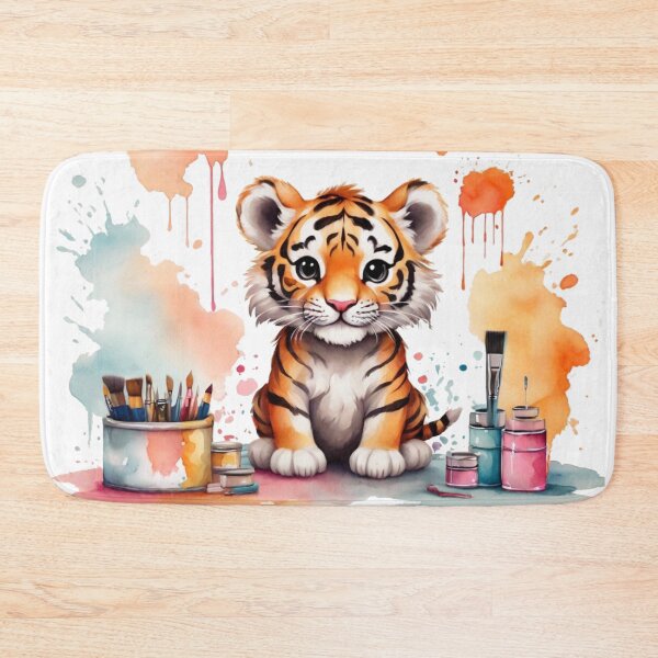 Item preview, Tiger Artist designed and sold by Pawsandco.