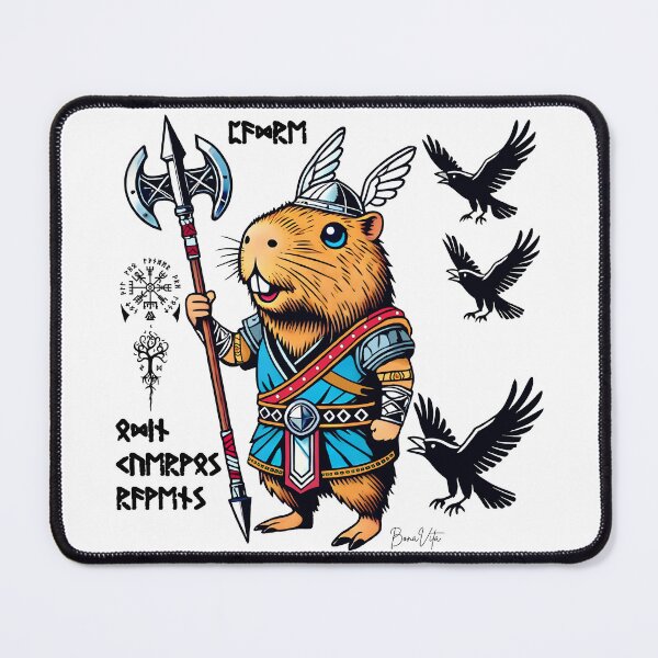 Item preview, OdinBara - The Allfather of Capybaras designed and sold by BonaVitaUW.