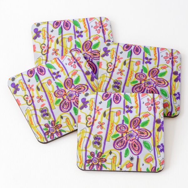 Item preview, Stripes and flowers  designed and sold by ArtbyColleen.