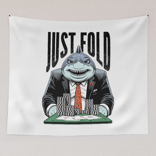 Item preview, Poker Card Shark Casino Gambler Funny Just Fold Four Aces designed and sold by GrandeDuc.
