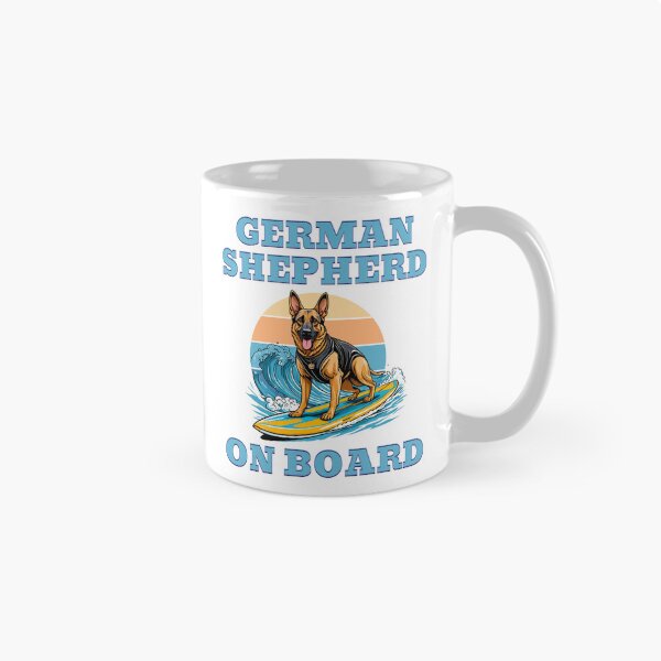Item preview, German Shepherd on board designed and sold by BigfeetLittlepaws.
