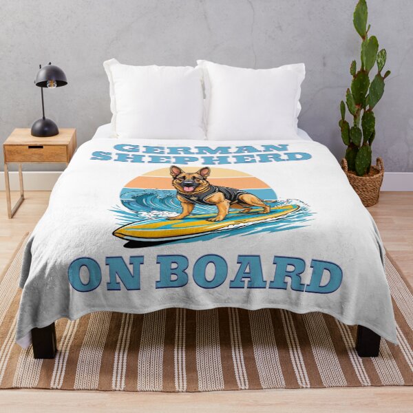 Item preview, German Shepherd on board designed and sold by BigfeetLittlepaws.