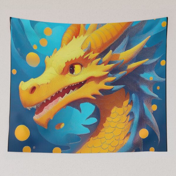 Item preview, Yellow cartoon dragon. designed and sold by BAR DEC.
