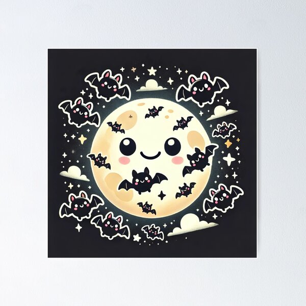 Item preview, Cute flying bats designed and sold by Mariusz Nowak.