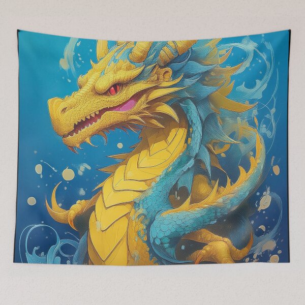 Item preview, Yellow dragon cartoon. designed and sold by BAR DEC.