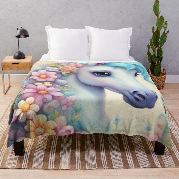 Item preview, Pastel Horse Blue designed and sold by J-CCreations.