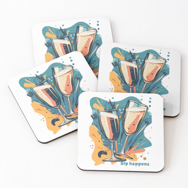 Item preview, Sip happens, especially on New Year's Eve designed and sold by badburropress.