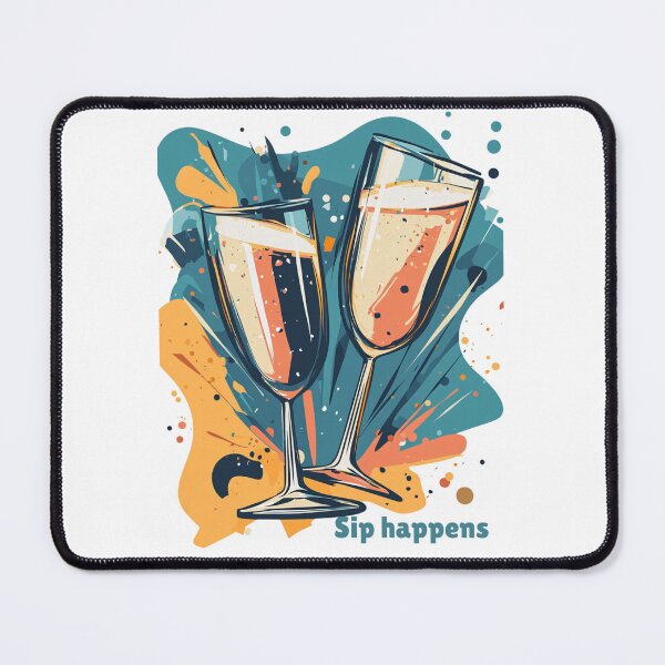 Item preview, Sip happens, especially on New Year's Eve designed and sold by badburropress.