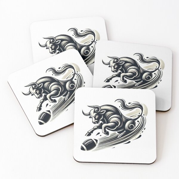 Item preview, Charging Bull Football designed and sold by pixelpulsenyc.