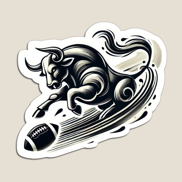 Item preview, Charging Bull Football designed and sold by pixelpulsenyc.