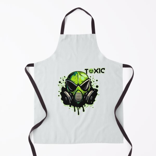 Item preview, Green Toxic Gas Mask with Logo and Splatter Effect Design designed and sold by ZetaDream.