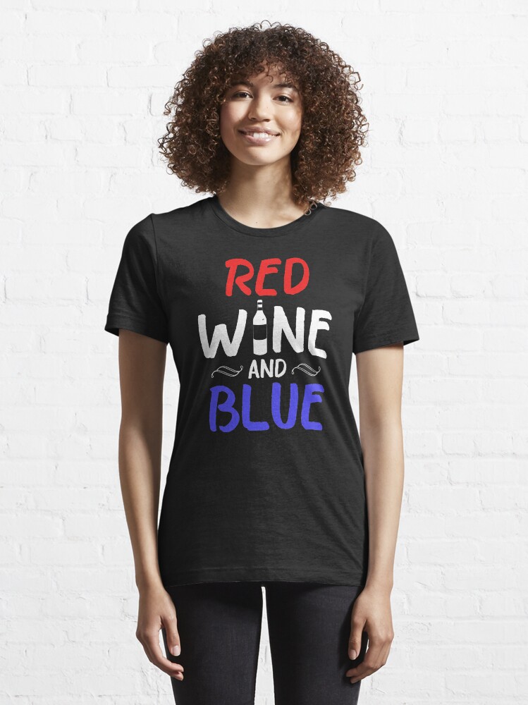 "Red Wine and Blue Tshirt" Tshirt by ATClothers Redbubble