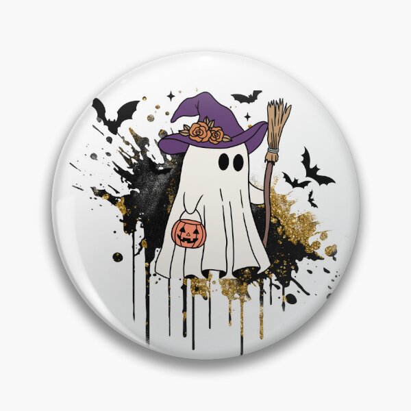 Artikelvorschau, Geisterhafter Anhänger - Cutie Boo - Halloween entworfen und verkauft von elliejimprints.