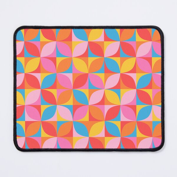 Item preview, Colorful retro circles midcentury style checkerboard designed and sold by Dana Du.