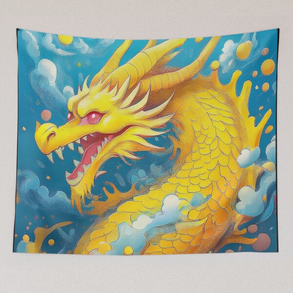Item preview, Yellow dragon cartoon. designed and sold by BAR DEC.