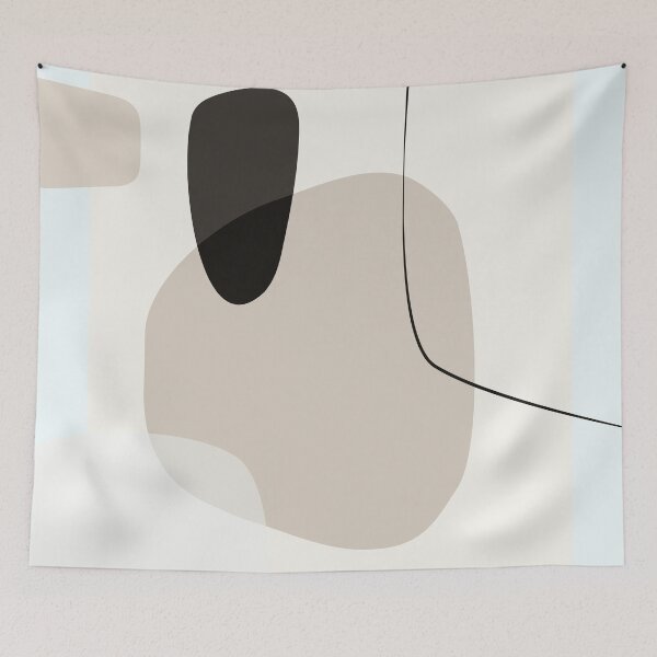 Item preview, Abstract colours and shapes black and beige designed and sold by OooPstudio.