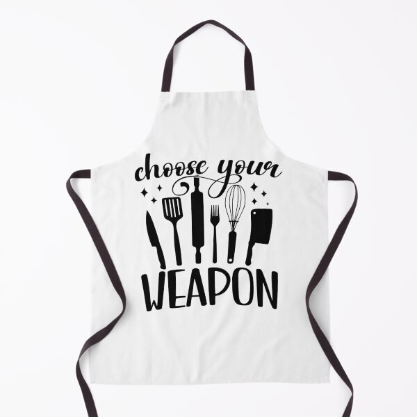 Item preview, Choose Your Weapon Funny Kitchen designed and sold by PrintCrafting.