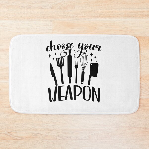 Item preview, Choose Your Weapon Funny Kitchen designed and sold by PrintCrafting.