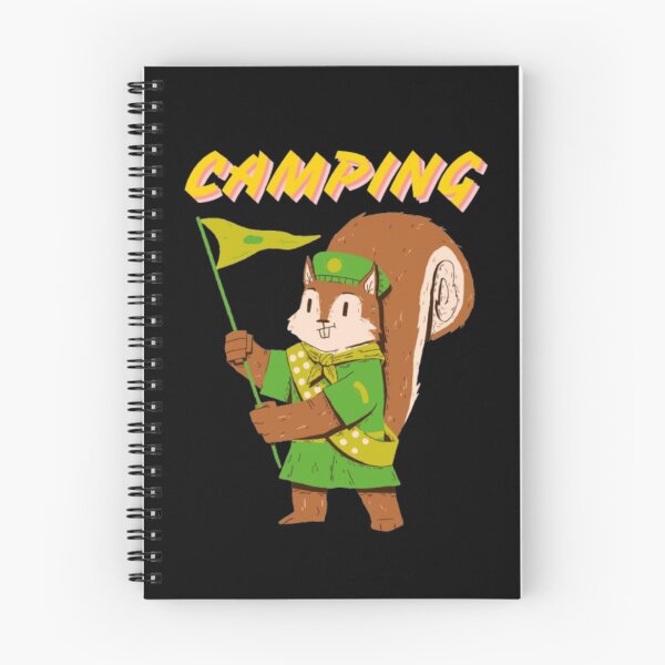 Artikelvorschau, Lustiges Eichhörnchen-Pfadfinder-Camping-Design mit Flagge entworfen und verkauft von MSHobbies.