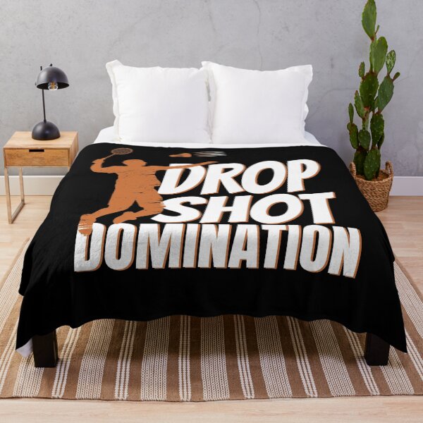 Item preview, Drop Shot Domination Badminton Player designed and sold by PrintCrafting.
