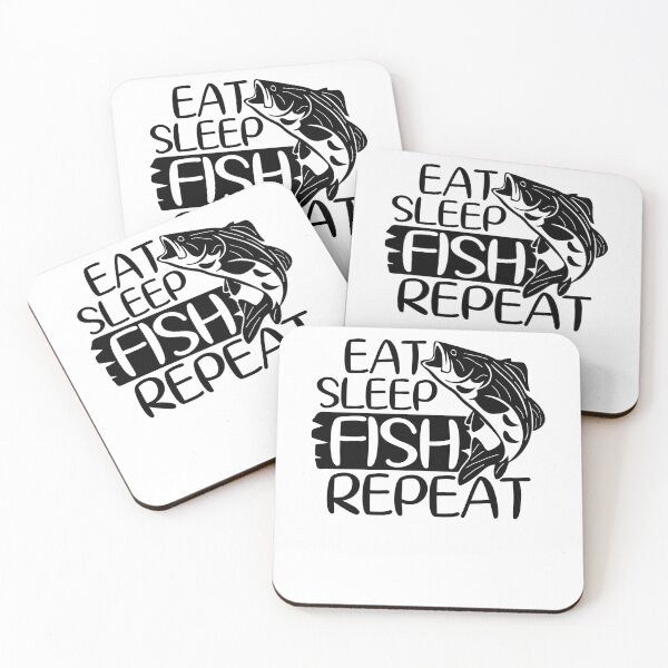 Item preview, Eat Sleep Fish Repeat Funny Fishing designed and sold by PrintCrafting.