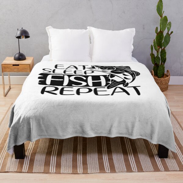 Item preview, Eat Sleep Fish Repeat Funny Fishing designed and sold by PrintCrafting.