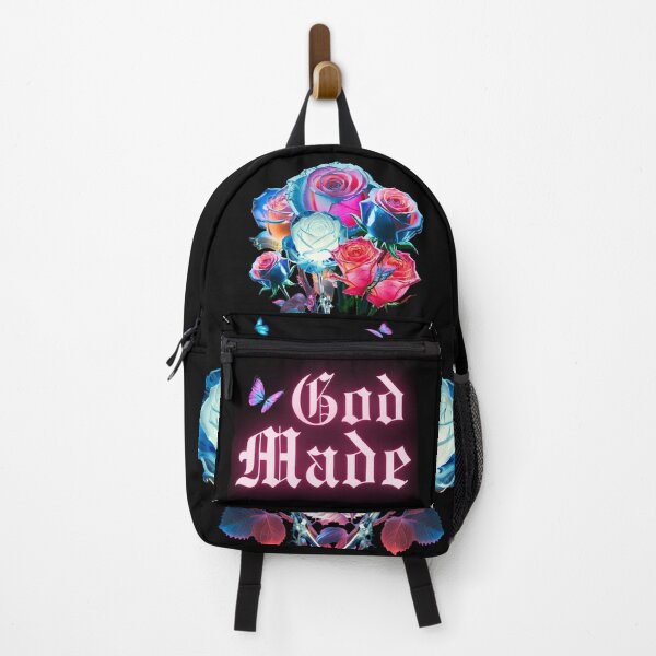 Item preview, God Made Neon Floral Backpack designed and sold by TheInnerIndigo.