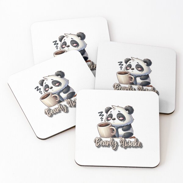 Item preview, Bearly Awake -  sleepy panda coffee cup  designed and sold by DesignbyJanja.