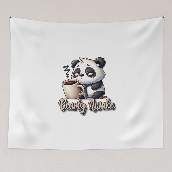 Item preview, Bearly Awake -  sleepy panda coffee cup  designed and sold by DesignbyJanja.