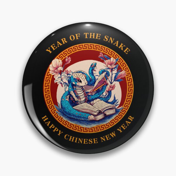 Item preview, Colorful vintage Snake  with a book 1-Year of the Snake 2025- Chinese Zodiac Theme-white Background designed and sold by CosmicNook1.
