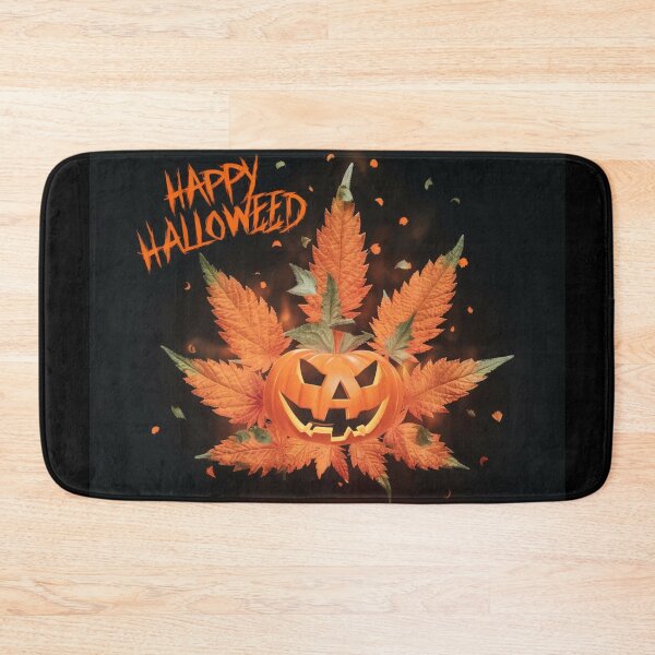 Item preview, Happy HallOWeed - Halloween Pumpkin Jack-O-Lantern Pot Leaf - Funny designed and sold by JLEmporium.