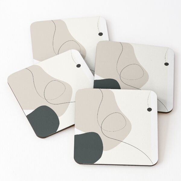 Item preview, Abstract art black and beige designed and sold by OooPstudio.